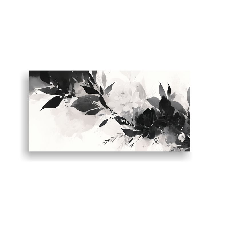 GENERICO - Cuadro Inspiración En Blanco Y Negro Con Atmosfera Neonoir  160x80cm