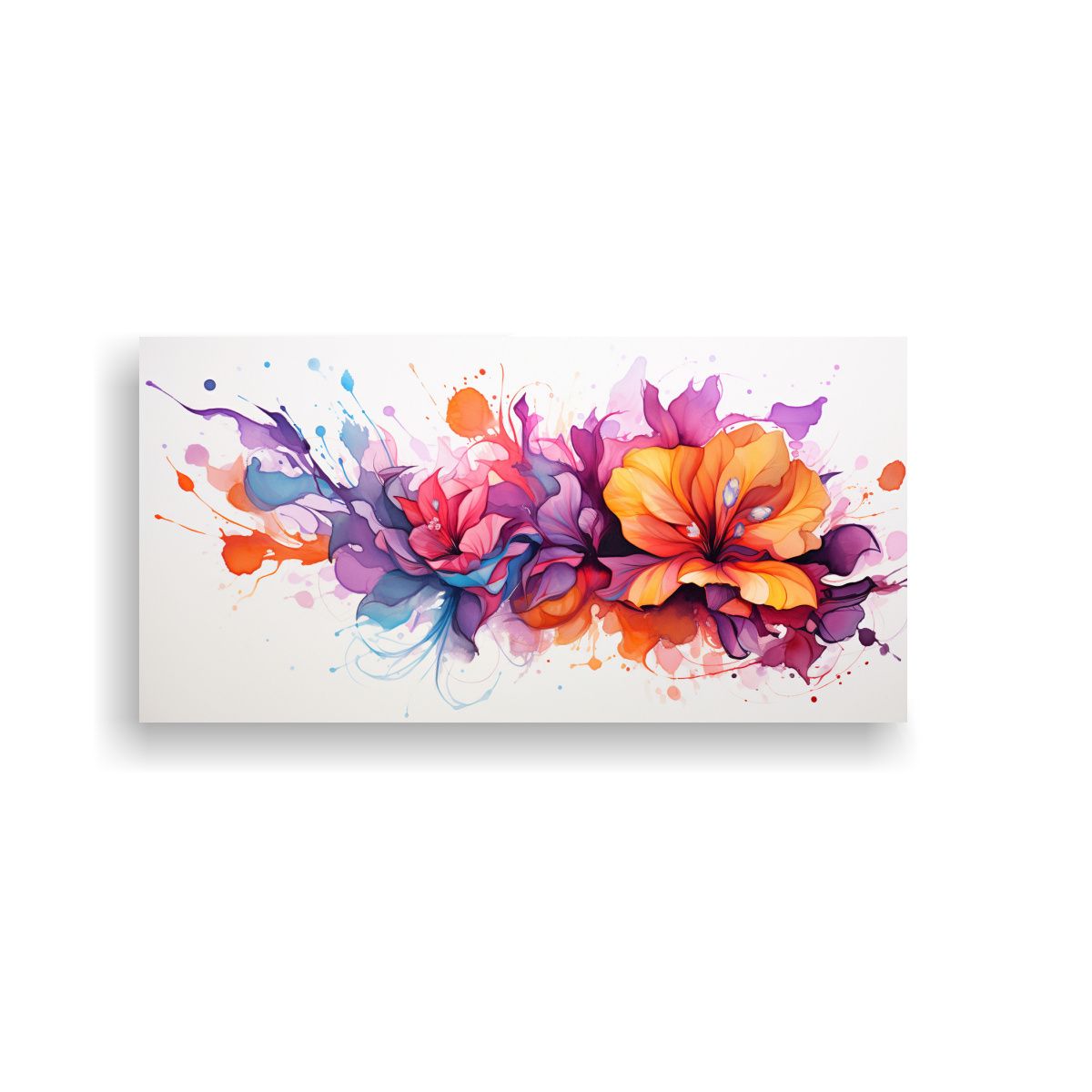 GENERICO - 1 Cuadro Hermoso Watercolours Neonoir Atmosfera Brillante Es 160x80cm