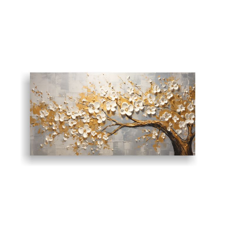 GENERICO - Cuadro Lienzo Sublimado Impacto Visual, Pintura De Flores De 160x80cm
