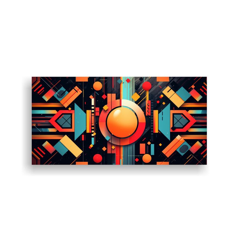 GENERICO - Cuadros Arte De Pared Retro Futurismo Cautivador 160x80cm