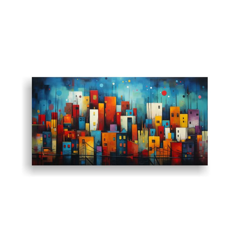 GENERICO - Pinturas Abstractas En Bastidor De Naturaleza Viva En Ciudad 160x80cm