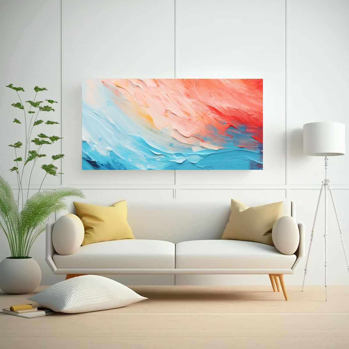 GENERICO - Fondo De Pintura Al óleo Con Trazos De Pincel, Decoración  160x80cm