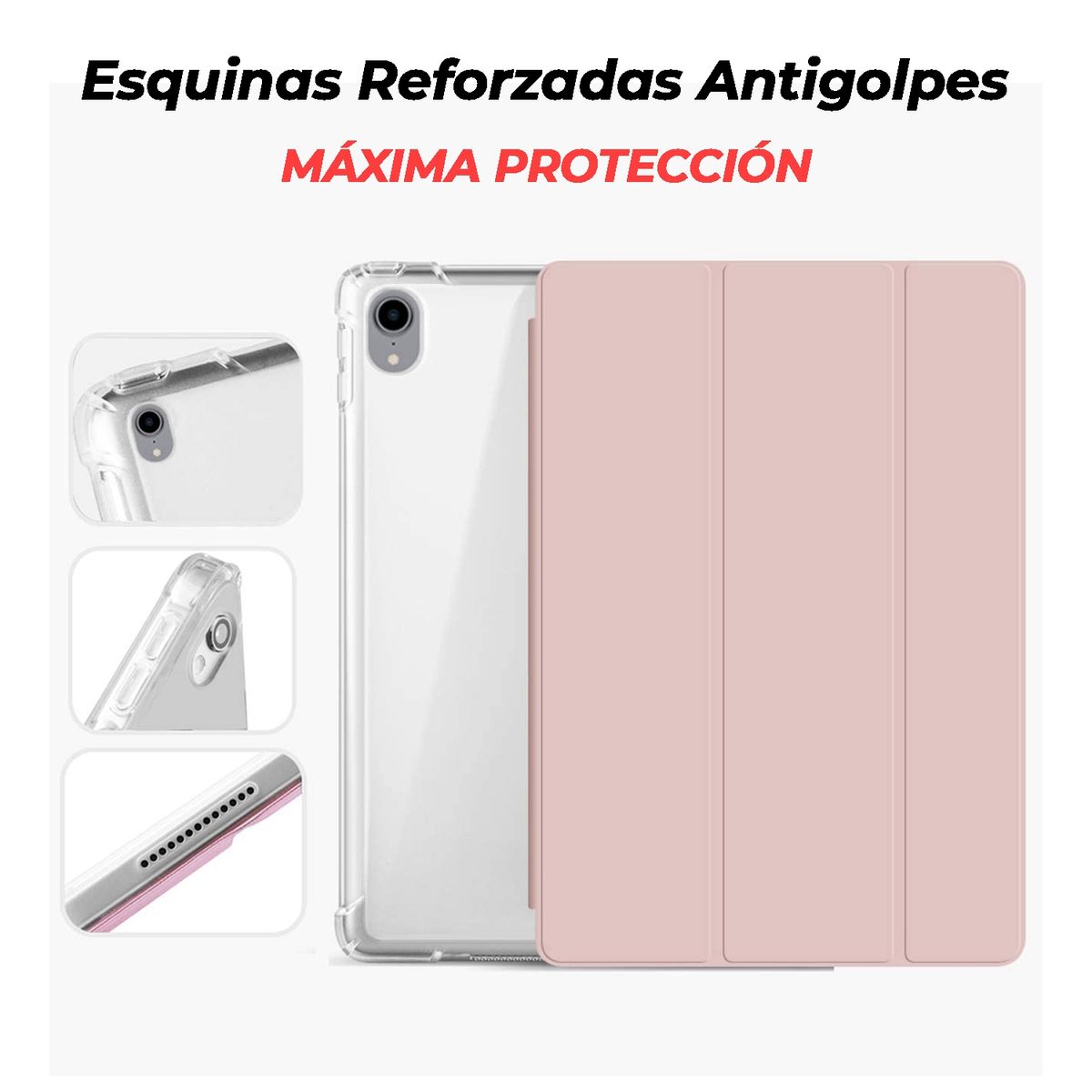 GENERICO - Funda Para Ipad Air 4 y 5 10.9" Flip Cover con Porta Lapiz Antigolpes