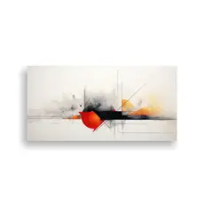 GENERICO - Pintura Abstracta Minimalista En Lienzo: Originalidad Y Bell 160x80cm