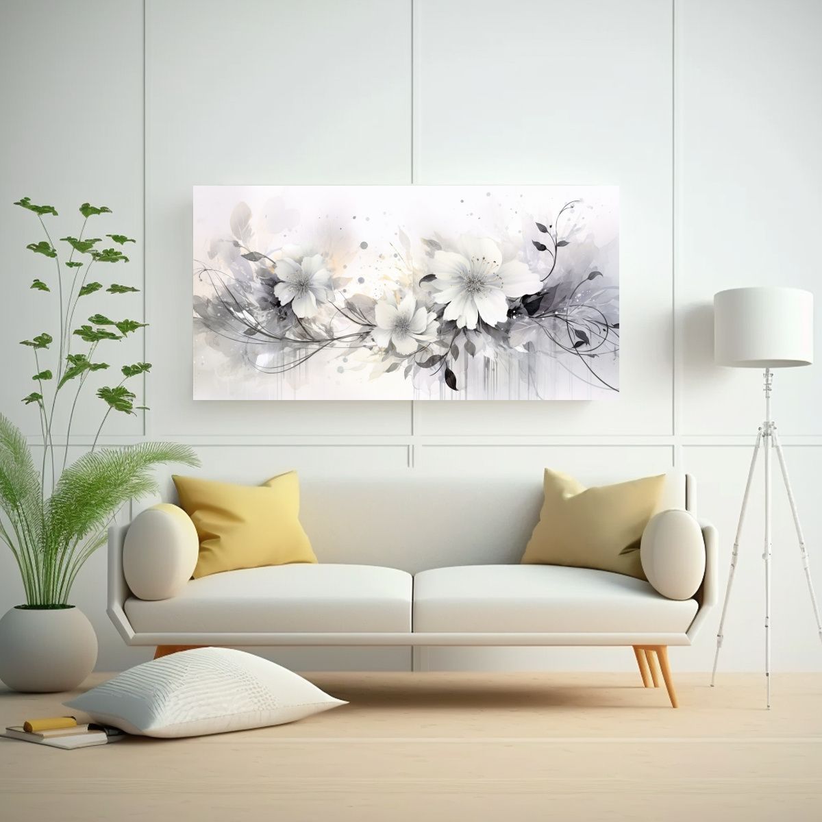 GENERICO - Pintura Decorativa Atmosfera Neonoir Estilo Pincel Mediano. 160x80cm