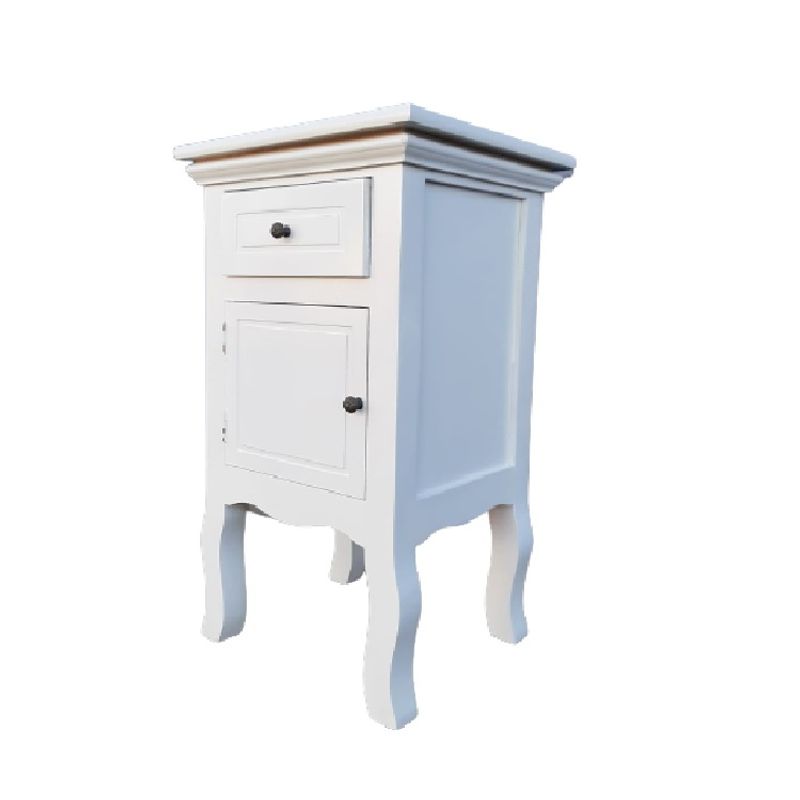 INTERACTIVE STORE - Velador blanco cajón puerta