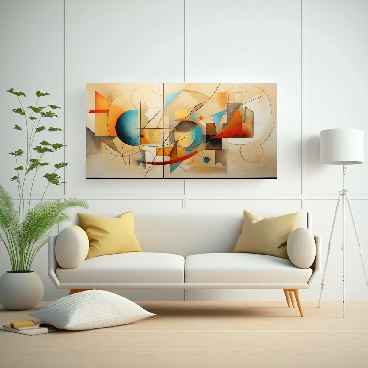 GENERICO - Pinturas Abstractas Gran Formato Movimiento Minimalista 160x80cm