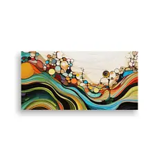 GENERICO - Cuadro Vintage Para Cuarto Con Tela En Bastidor Inspirado En 160x80cm