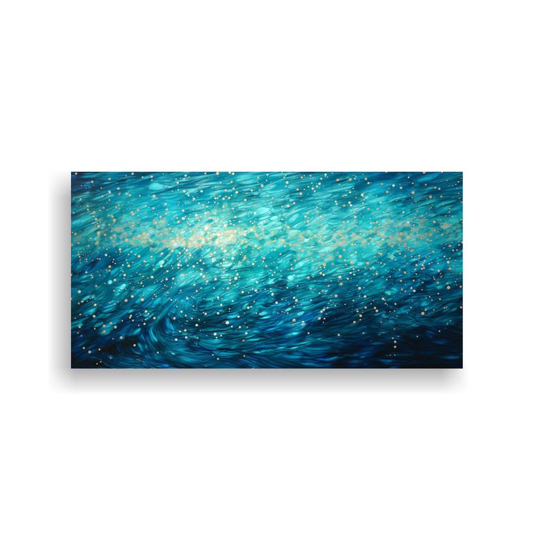 GENERICO - Lienzo De Tela Naturaleza Viva Estilo Puntillismo Luminoso D 160x80cm