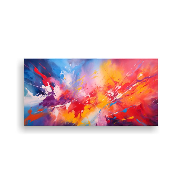GENERICO - Pinturas Decorativas Abstractas En Expresionismo: Estallido  160x80cm