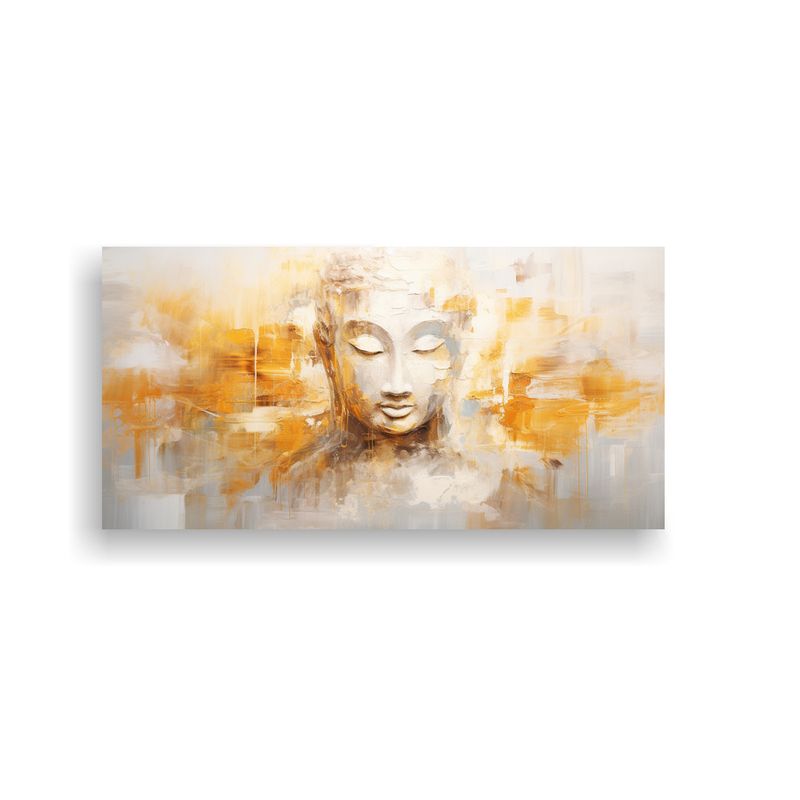 GENERICO - Tela En Bastidor Cuadro Intensidad Rostro De Buda En Estilo  160x80cm