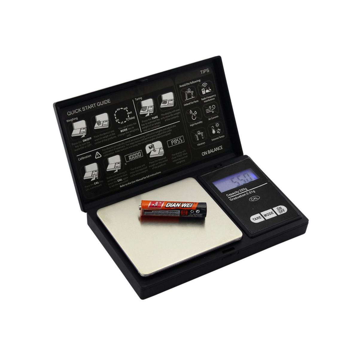 GENERICO - Balanza Digital Mini Joyero, De Precision 200 Gramos 0.01