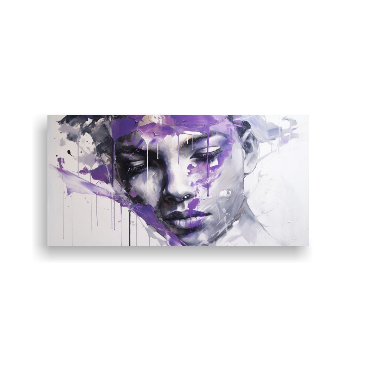 GENERICO - Pinturas Decorativas Faciales Con Contornos Vibrantes Y Salp 160x80cm