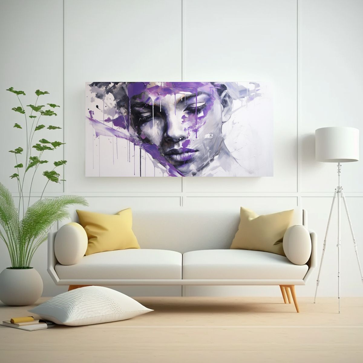 GENERICO - Pinturas Decorativas Faciales Con Contornos Vibrantes Y Salp 160x80cm