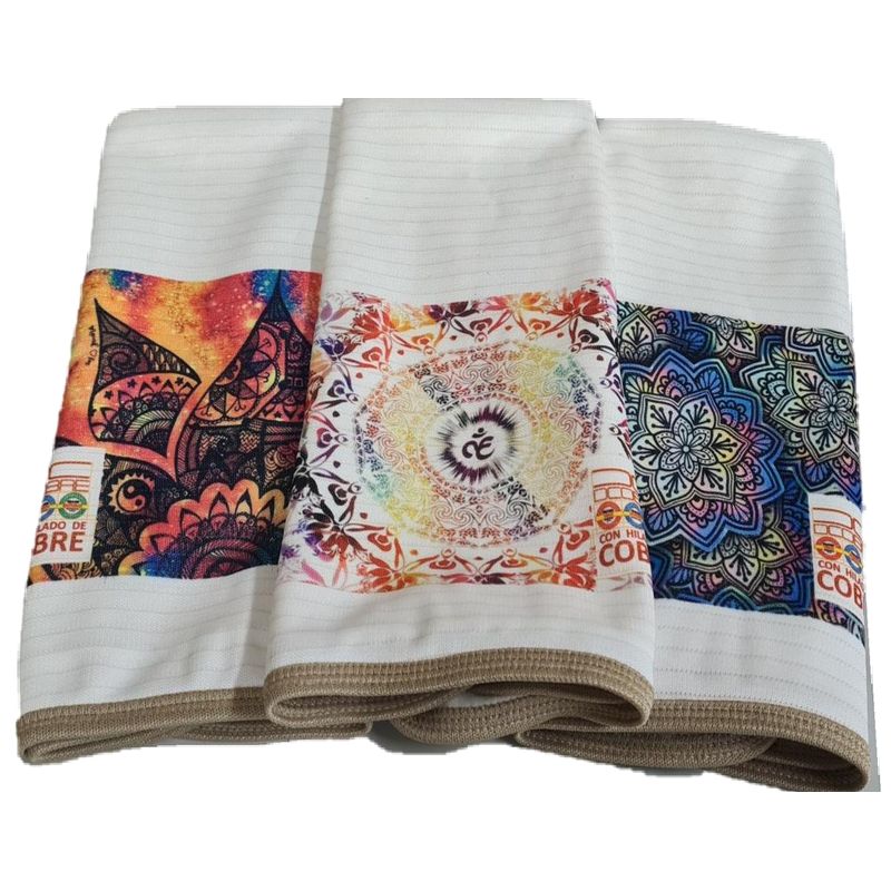 GENERICO - PAÑO DE LOZA  ABSORBENTE 3 UNIDADES MODELO MANDALA  EN COBRE