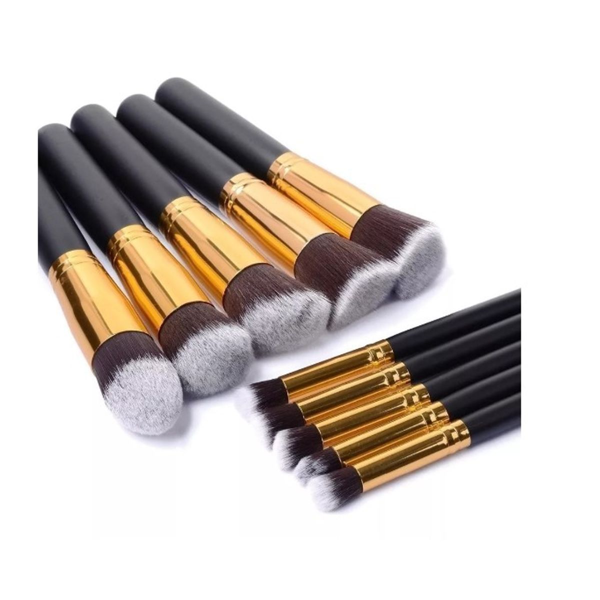 GENERICO - Set 10 Brochas Maquillaje Profesional