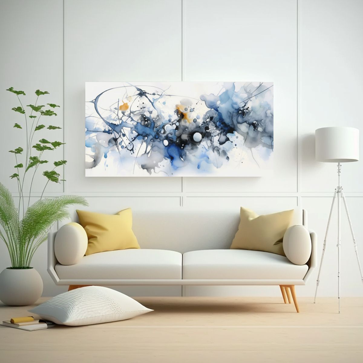 GENERICO - Cuadro Abstracto De Campo De Color Evocando La Espiral 160x80cm