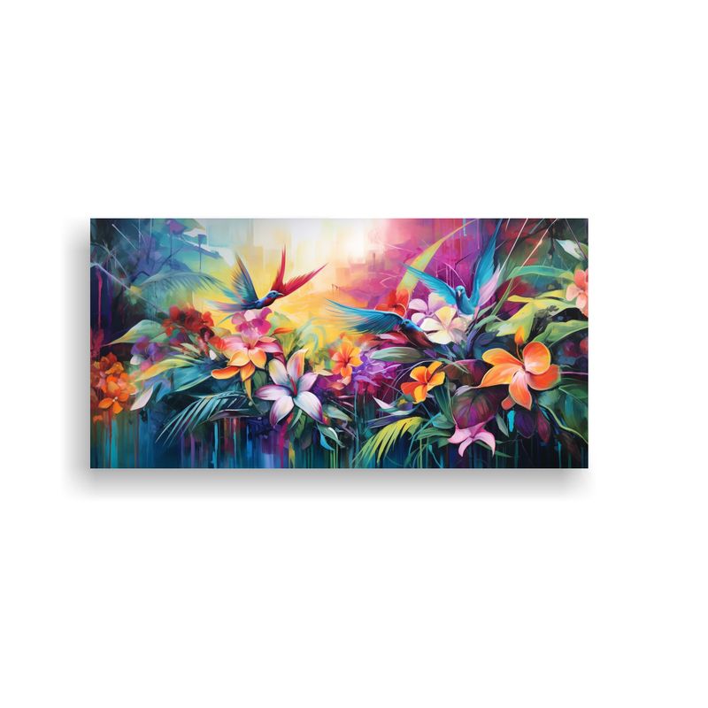 GENERICO - Lienzo Tela Sublimada Multicolor, Interpretación Abstracta  160x80cm