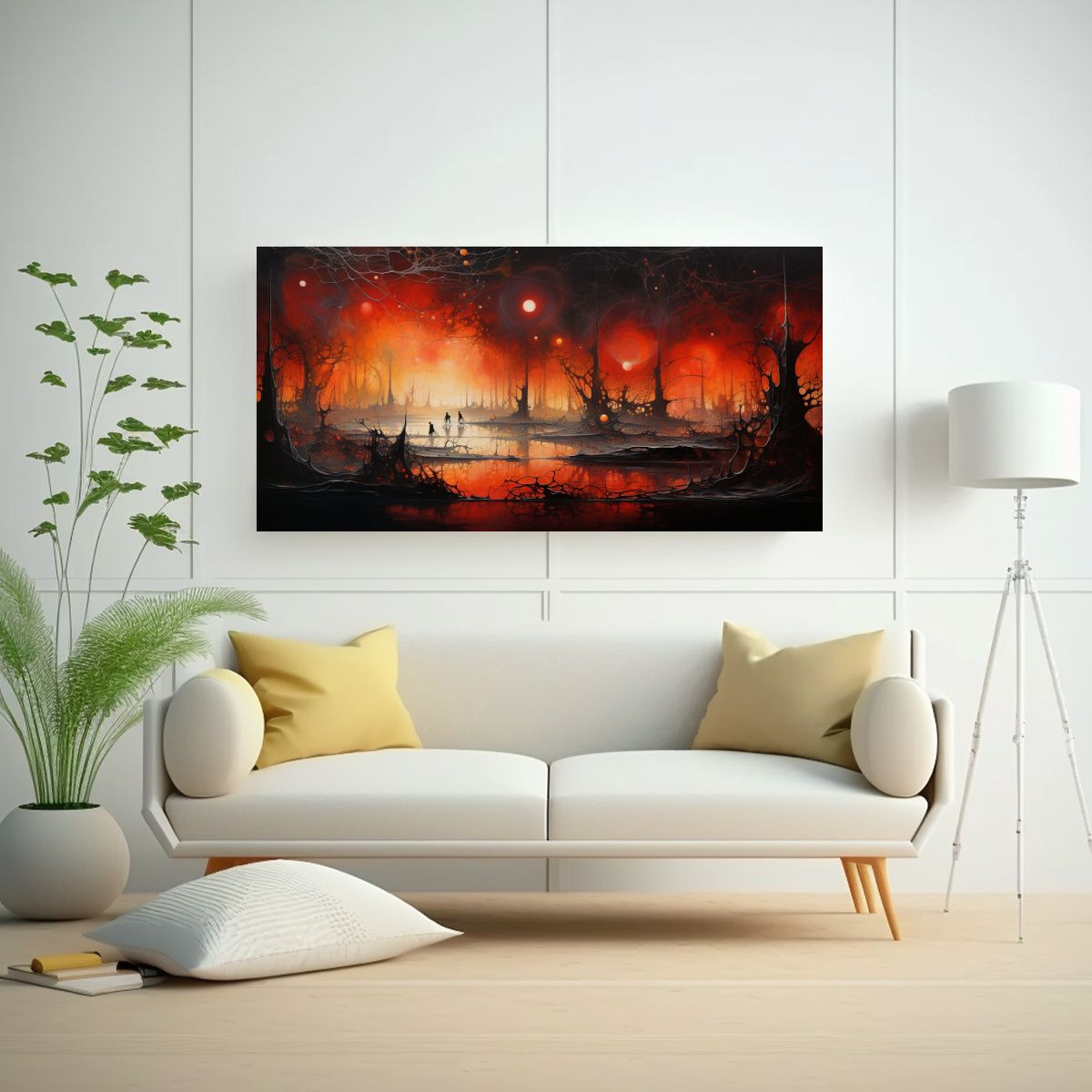 GENERICO - Pinturas Decorativas Canva Concepto Adorable Abstracto 160x80cm