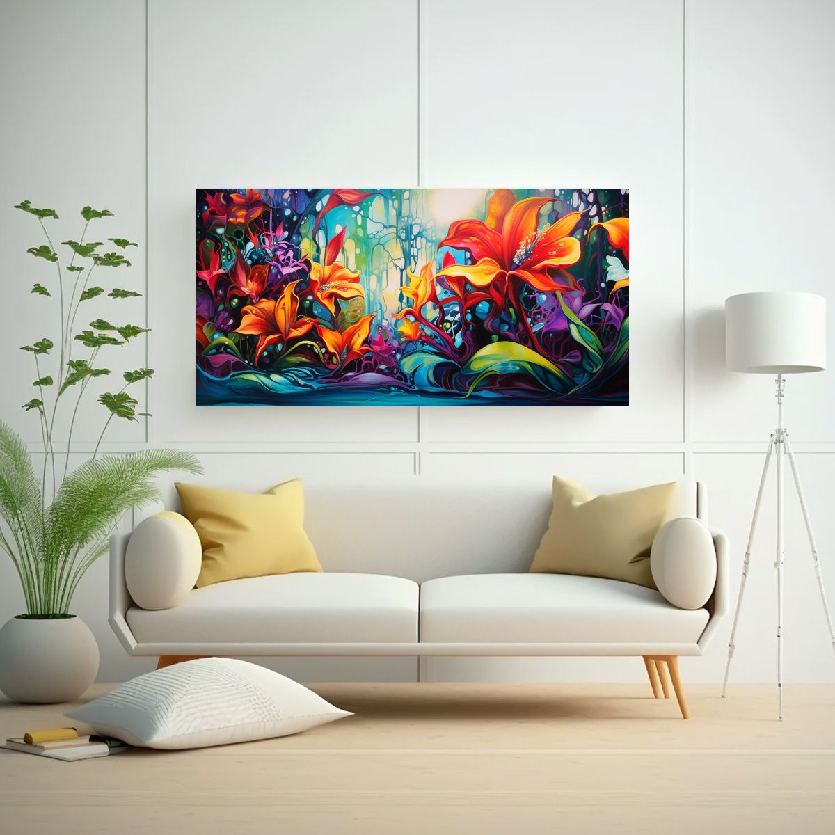 GENERICO - Pinturas Decorativas De Fusión Abstracta Expresiva Y Surrea 160x80cm