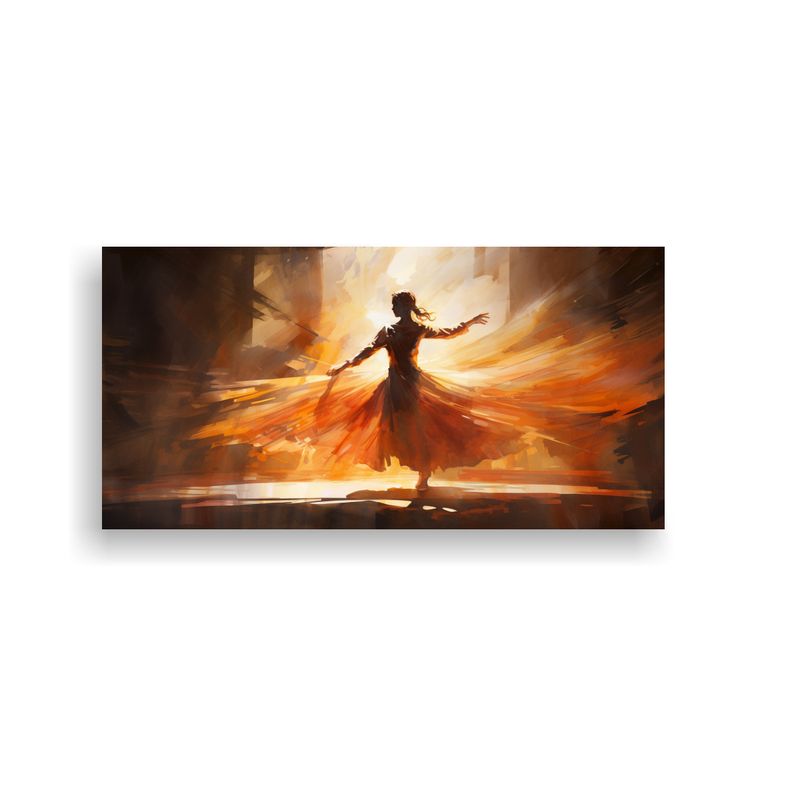 GENERICO - Pinturas Decorativas De Arte Abstracto Danza De Luz Y Sombra 160x80cm