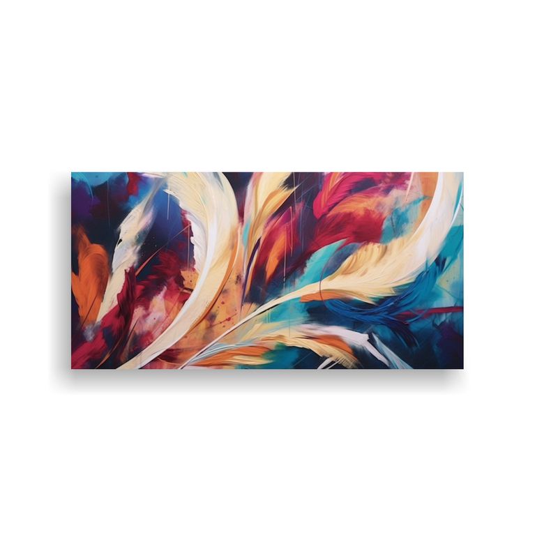 GENERICO - Pinturas Abstractas Resistentes: Arte Decorativo Canva Cuadr 160x80cm