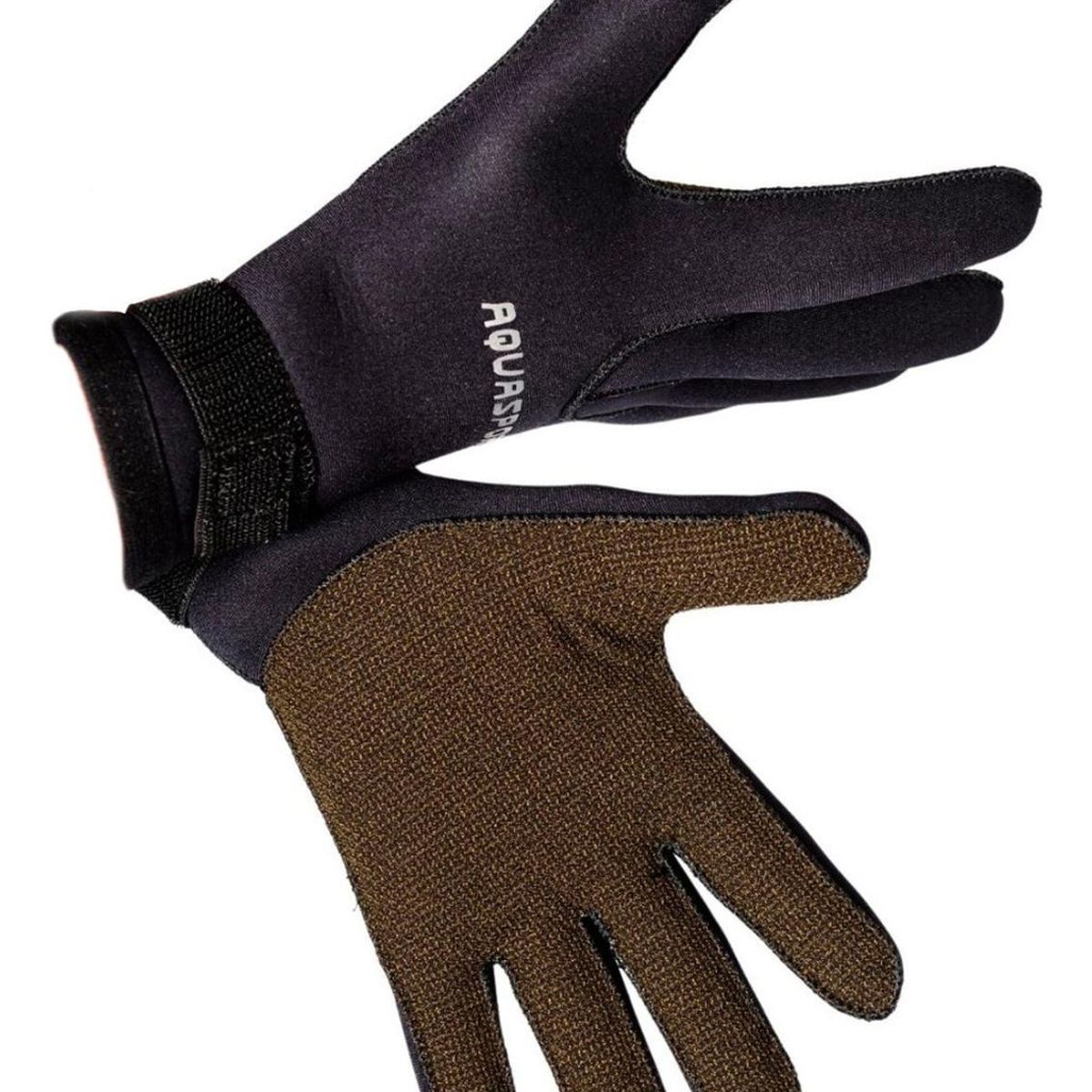 AQUASPORT - Guantes Neopreno Buceo surf 5mm Cálido Resitentes - Negro - xl