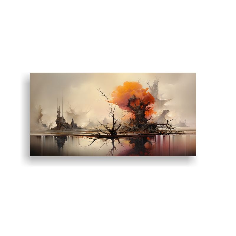 GENERICO - Bastidor Madera Pintura Abstracta Paisajes Arte Estilo Galer 160x80cm