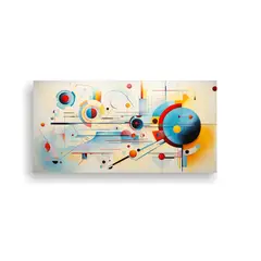 GENERICO - Arte De Pared Abstracto Hecho A Mano De Kandinsky 160x80cm