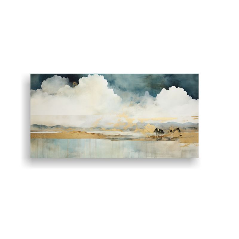 GENERICO - Pintura Decorativa Canva Finas Líneas Contraste Con Acuarel 160x80cm