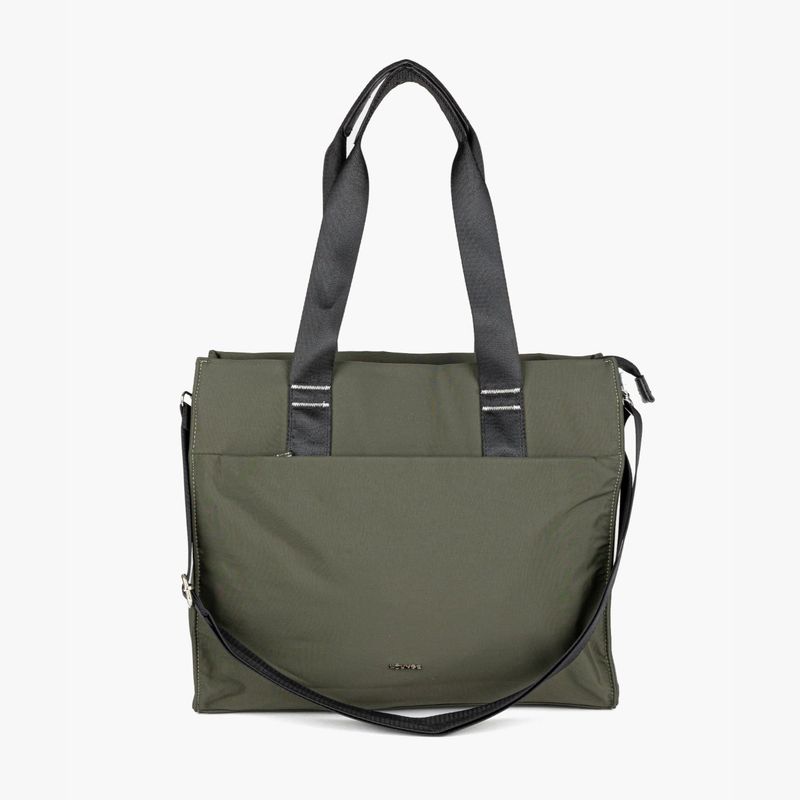 LOUNGE - Cartera De Hombro Mujer Nylon Verde Musgo