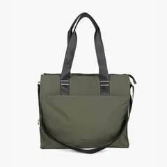 LOUNGE - Cartera De Hombro Mujer Nylon Verde Musgo