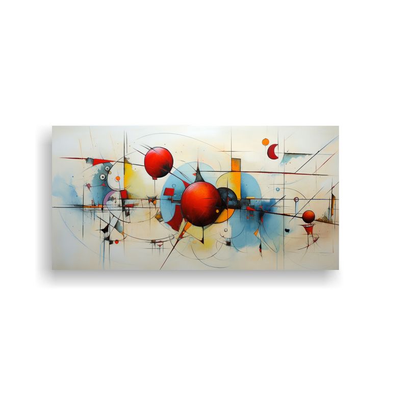 GENERICO - Pintura Abstracta Con Estilo Vanguardia Y Clásico En Lienzo 160x80cm