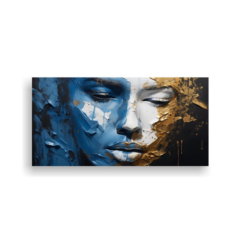 GENERICO - Pinturas De Decoración Con Contornos Faciales Y Salpicadura 160x80cm
