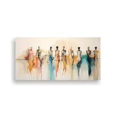 GENERICO - Pinturas Decorativas De Arte Inspiración Con Figuras Humana 160x80cm