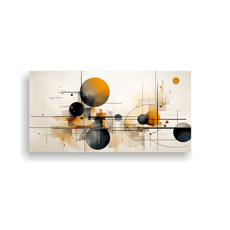 GENERICO - Cuadro De Tela Tema Artístico De Diseño Simple Con Colores 160x80cm