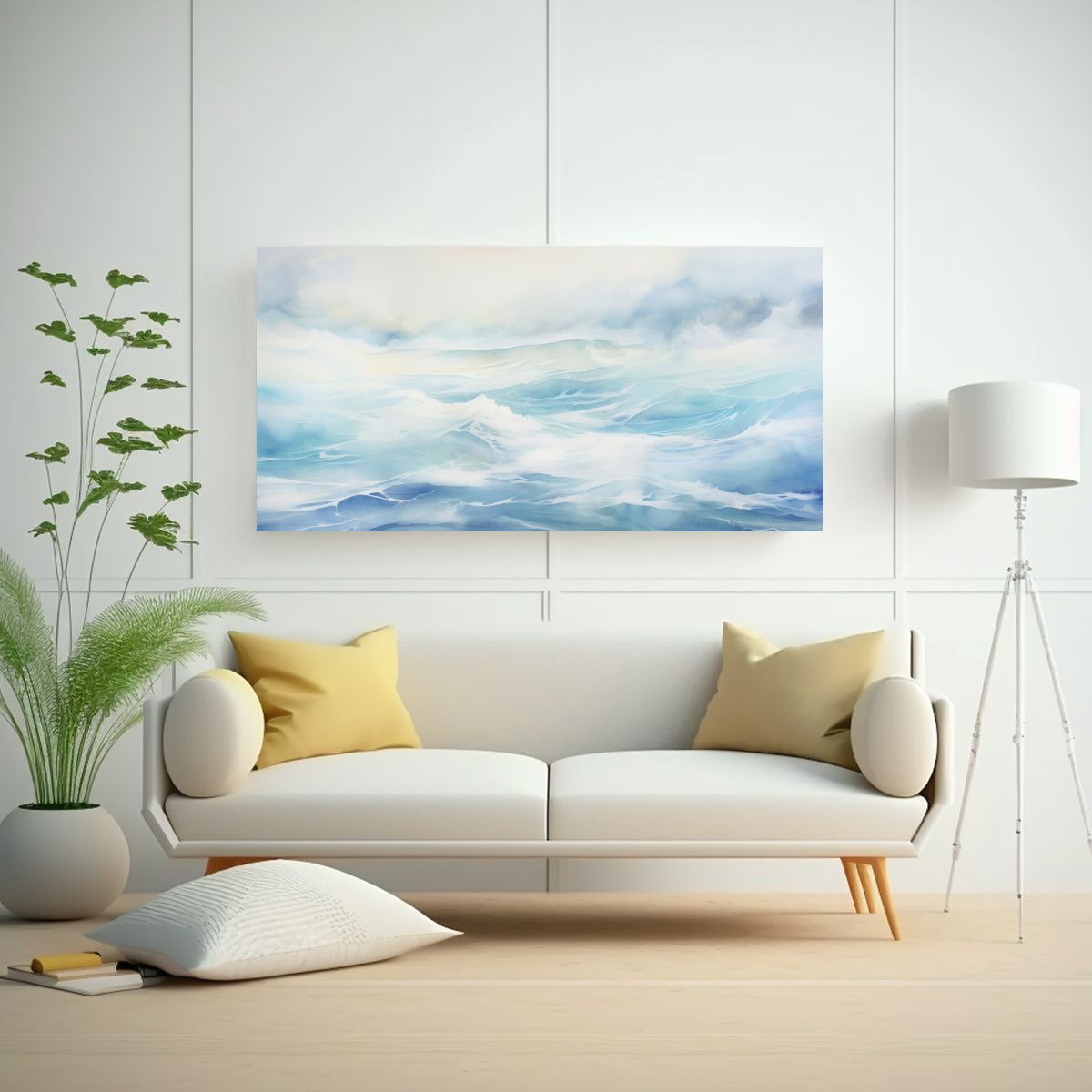 GENERICO - Arte Colores Inspiración Pinturas Decorativas De Paisajes M 160x80cm.