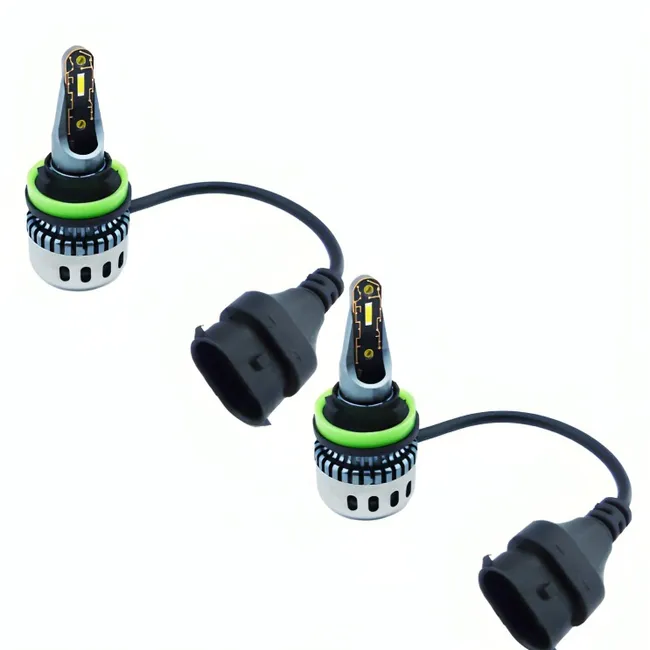 OEM - AMPOLLETA KIT LED H-11 F10 LED LUZ BLANCA CON VENTILADOR