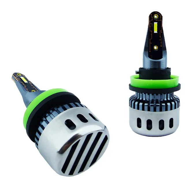 OEM - AMPOLLETA KIT LED H-11 F10 LED LUZ BLANCA CON VENTILADOR