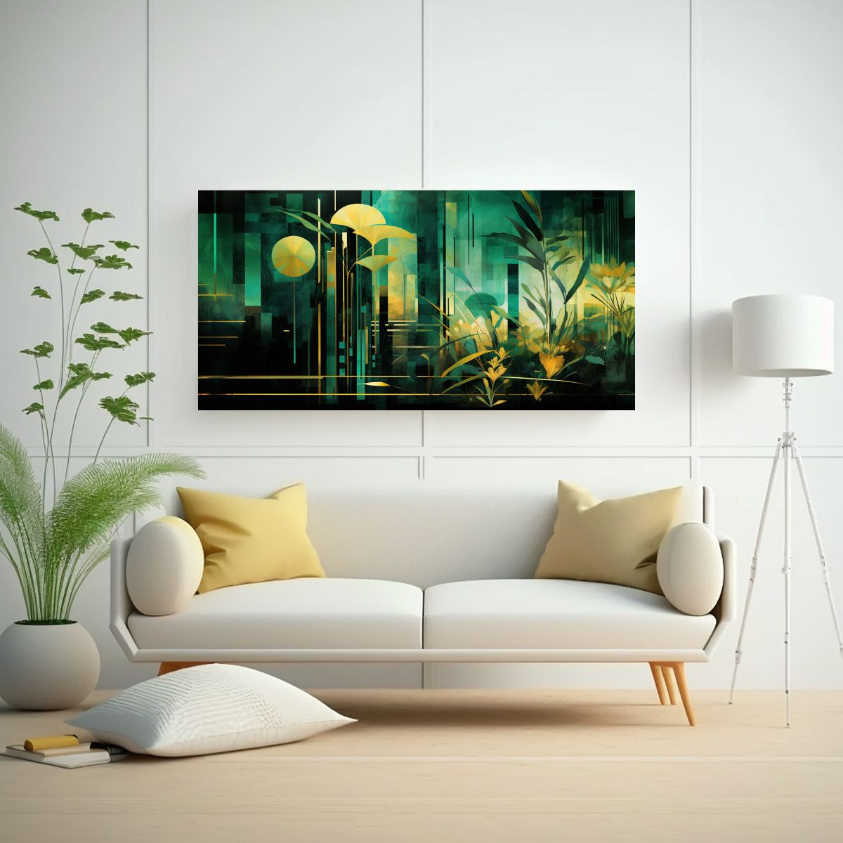 GENERICO - Pintura Decorativa De Expresión Clásica En Bastidor, Fusi 160x80cm.