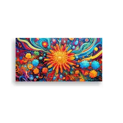 GENERICO - Pintura Decorativa En Bastidor De Madera. 160x80cm