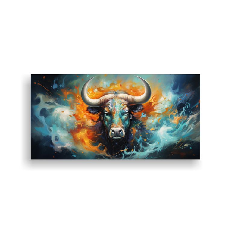 GENERICO - Pinturas Animales Abstractos Intensos Y Elegantes 160x80cm