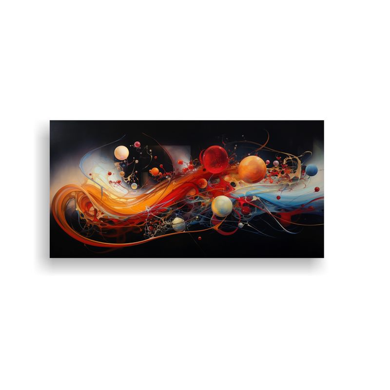 GENERICO - Cuadro Conceptual De Equilibrio Visual Para Pintura Abstract 160x80cm
