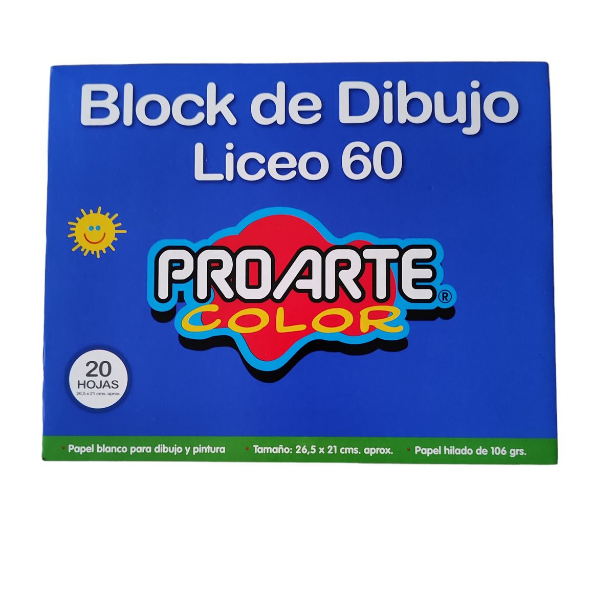 PROARTE - Block Liceo N 60 Proarte 20 Hojas 106 Grs