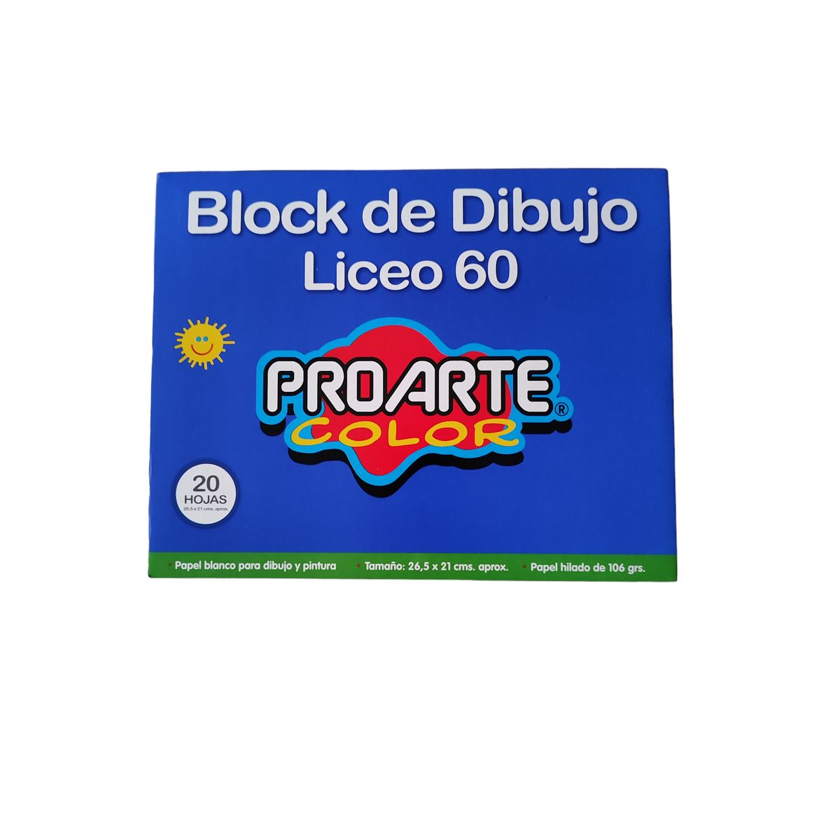PROARTE - Block Liceo N 60 Proarte 20 Hojas 106 Grs