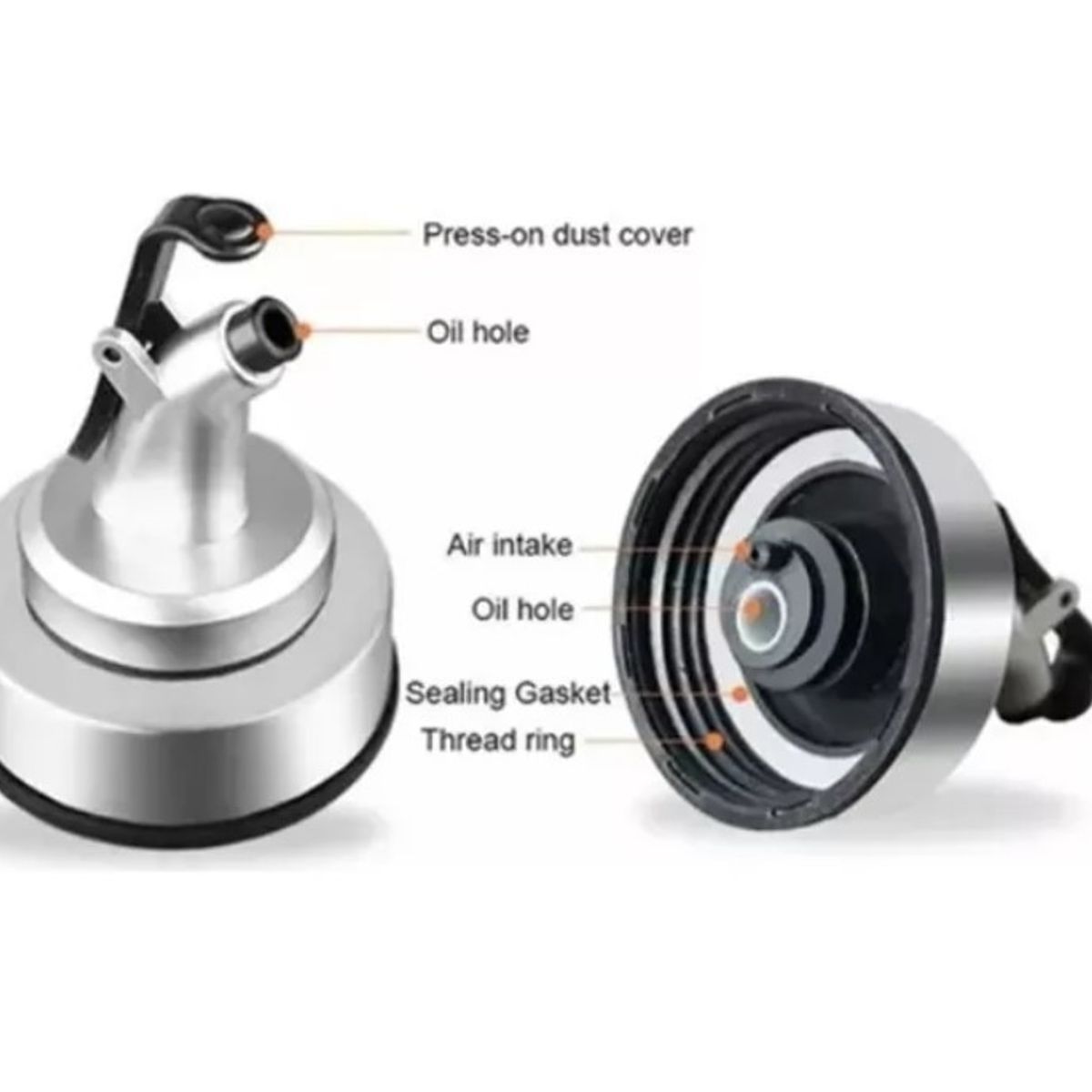 GENERICO - Pack 2 Botella Dispensador Aceite Con Dosificador Inox