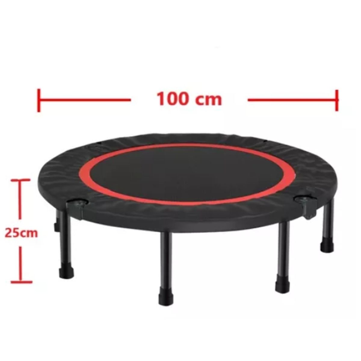 OFERTABKN - Trampolín Home Fitness Plegable 100cm Cama Elástica Portátil