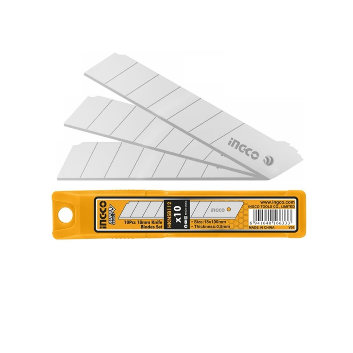 INGCO - Set Pack 10 Und Repuesto Cuchillo Cartonero Ingco 100x18 Mm
