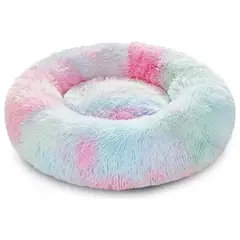 NO LOGO - Cama Antiestrés Mascotas Gatos Perros 80 Cm Xxl arcoiris