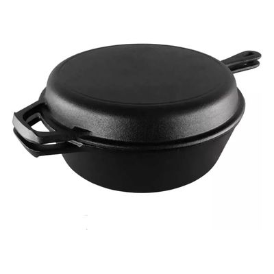 Imagen 2 del producto 2 Sartenes Hierro Fundido 26cm + 2 Grip